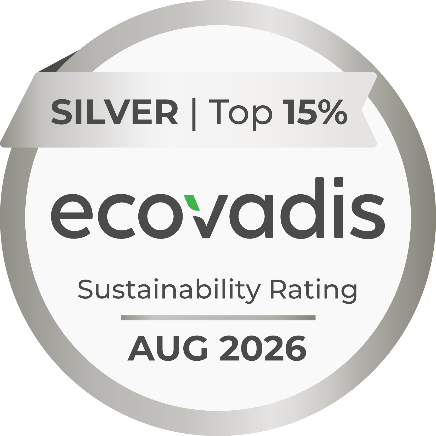 EcoVadis-Silbermedaille 2026